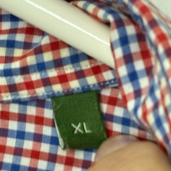 Sid Mashburn Blue/ Red Check Shirt. Wing Collar, 100% Cotton Men’s XL Slim Fit - Picture 7 of 13